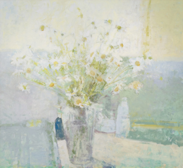 Daisies in the Window by Annie Harris Massie at Les Yeux du Monde Gallery
